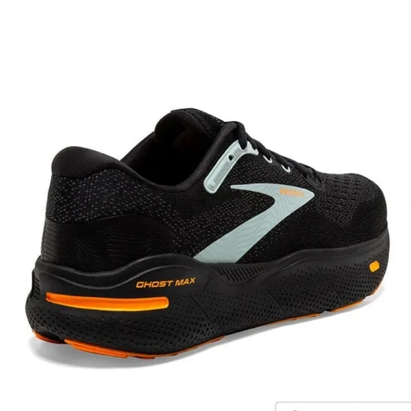 Brooks Ghost Men's Black/Orange/Cloud Running Shoes NEW Sz 13 - Picture 2 of 5